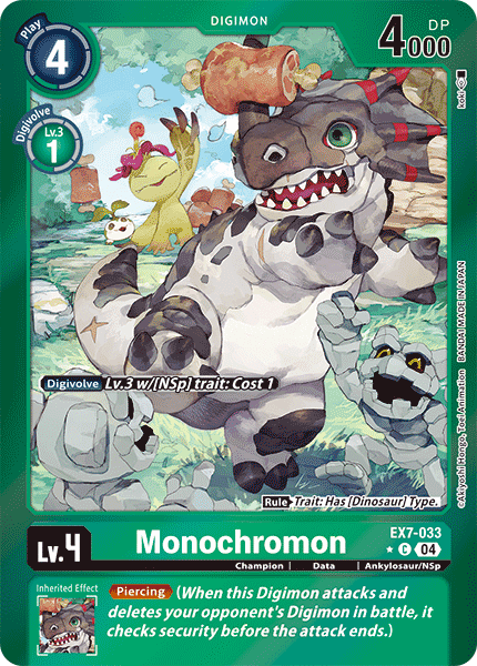 EX7-033, C, Monochromon (Foil)