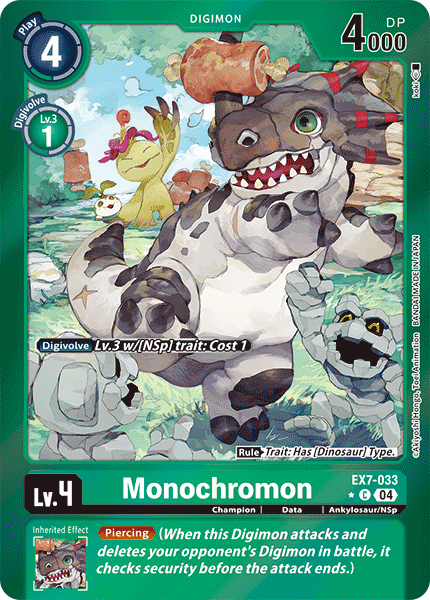 EX07-033, C, Monochromon (Foil)