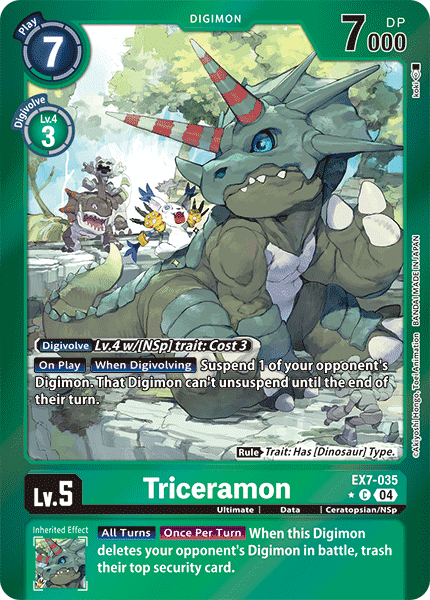 EX07-035, C, Triceramon (Foil)