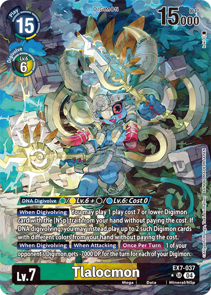 EX7-037, SR, Tlalocmon (Alternate Art)