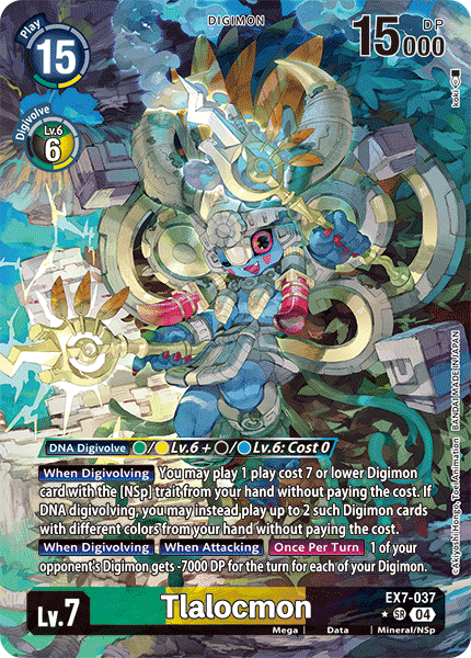 EX07-037, SR, Tlalocmon (Alternate Art)