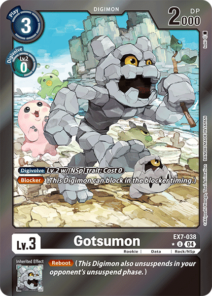 EX7-038, UC, Gotsumon (Foil)