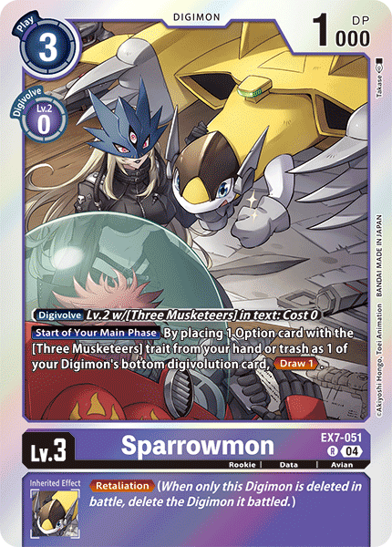 EX7-051, R, Sparrowmon