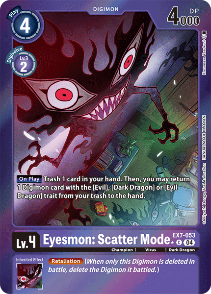 EX07-053, C, Eyesmon: Scatter Mode (Foil)