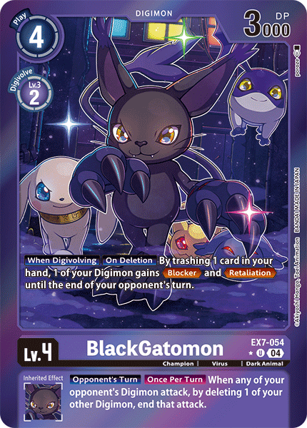 EX7-054, UC, BlackGatomon (Foil)