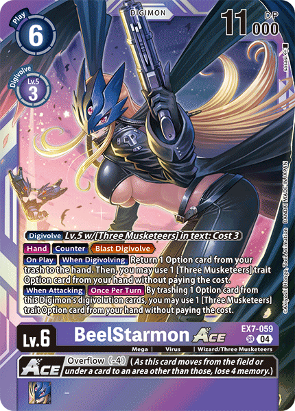 EX7-059, SR, BeelStarmon ACE