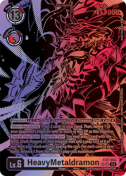 EX07-062, SR, HeavyMetaldramon (Special Rare)