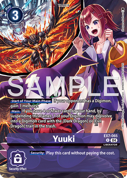 EX07-065, R, Yuuki (PB22 Alternate Art)