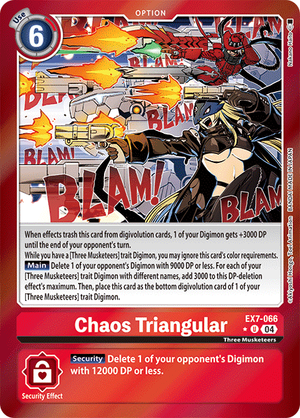 EX07-066, UC, Chaos Triangular (Foil)