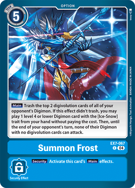 EX7-067, C, Summon Frost