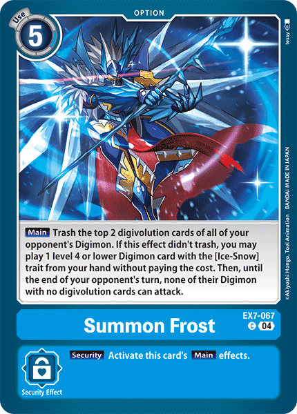 EX07-067, C, Summon Frost