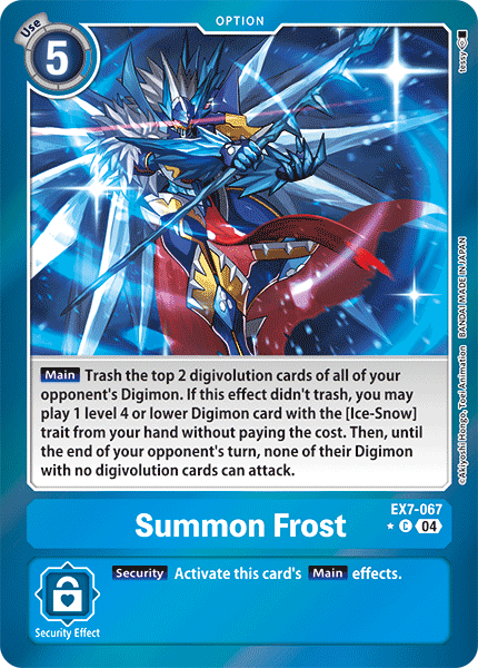 EX7-067, C, Summon Frost (Foil)