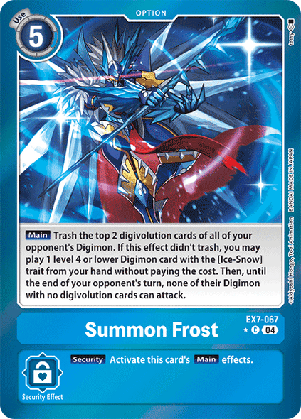 EX07-067, C, Summon Frost (Foil)