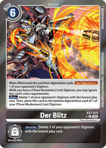 EX7-070, UC, Der Blitz (Foil)