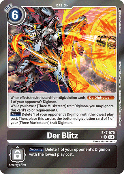 EX07-070, UC, Der Blitz (Foil)