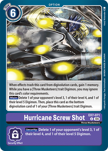 EX7-071, UC, Hurricane Screw Shot