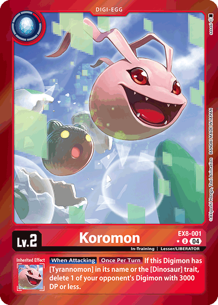 EX08-001, UC, Koromon (Foil)
