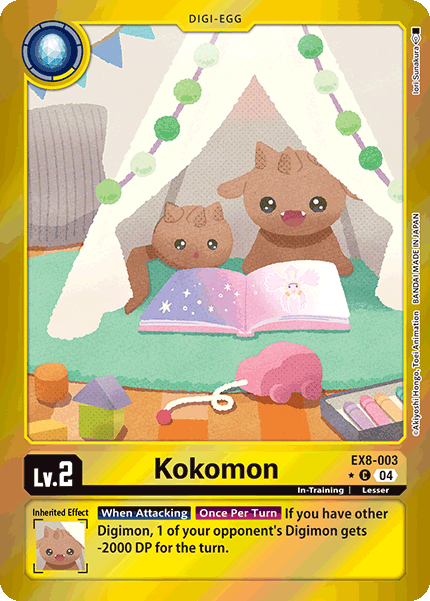 EX08-003, C, Kokomon (Foil)