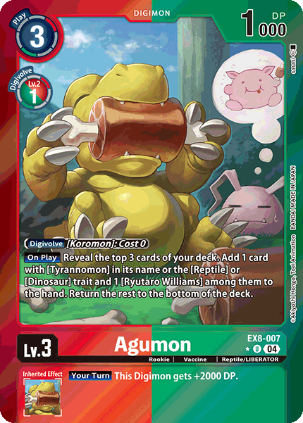 EX08-007, UC, Agumon (Foil)