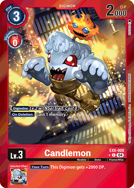 EX08-008, C, Candlemon (Foil)