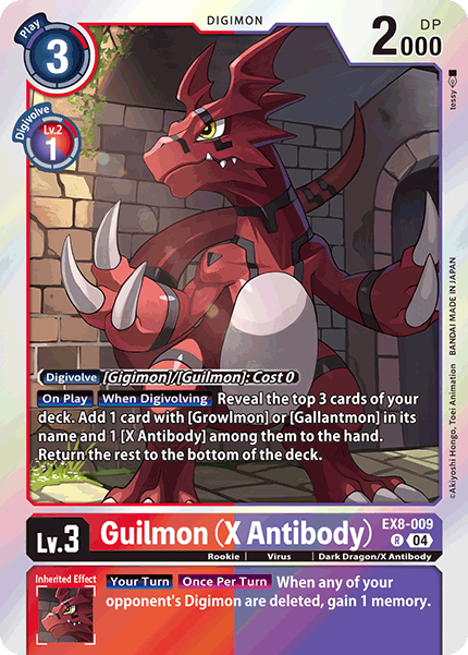EX08-009, R, Guilmon (X Antibody)