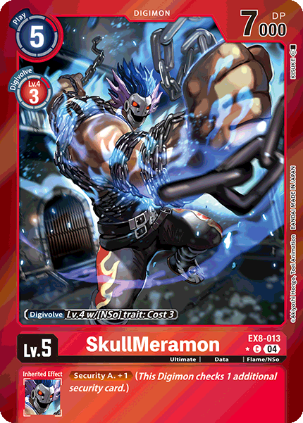 EX08-013, C, SkullMeramon (Foil)