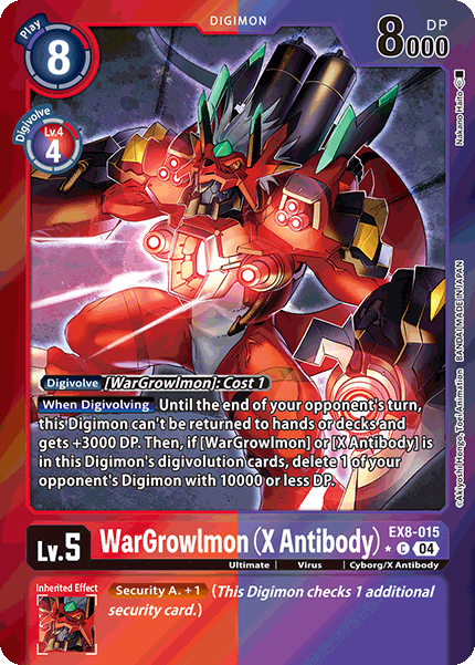 EX08-015, C, WarGrowlmon (X Antibody) (Foil)