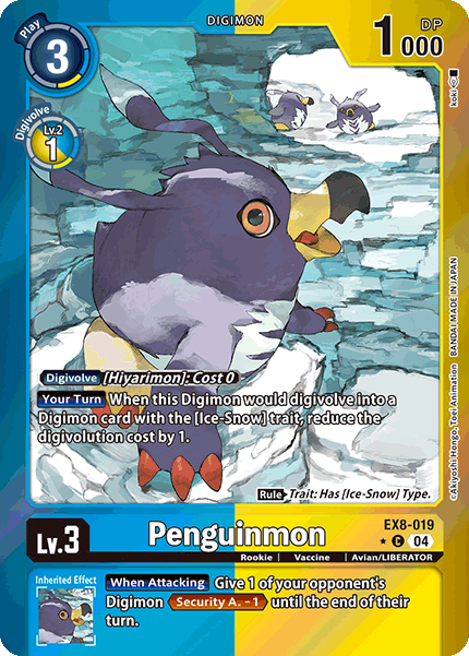EX08-019, C, Penguinmon (Foil)