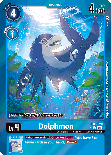 EX08-020, C, Dolphmon (Foil)