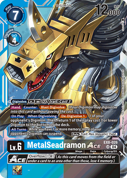 EX08-026, SR, MetalSeadramon ACE