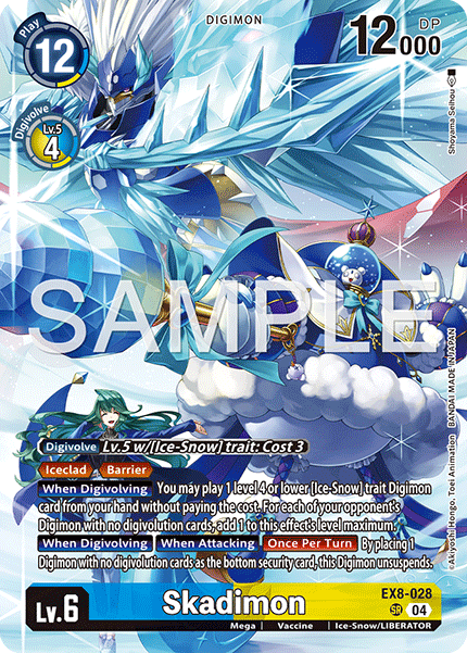 EX08-028, SR, Skadimon (PB22 Alternate Art)