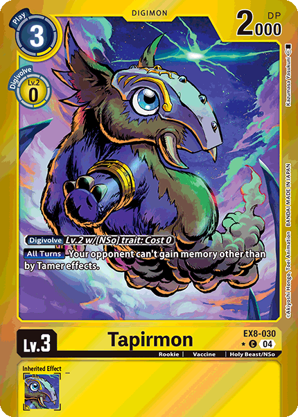 EX08-030, C, Tapirmon (Foil)