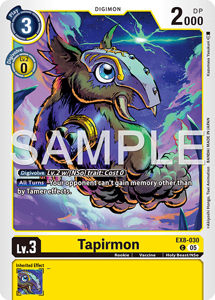 EX08-030, C, Tapirmon (AD1 Reprint)