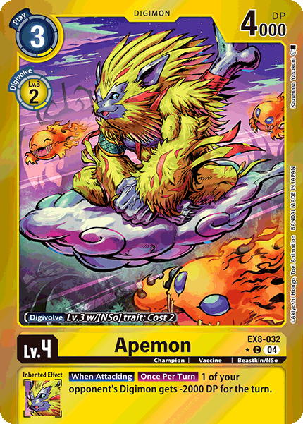 EX08-032, C, Apemon (Foil)