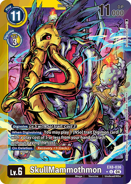 EX08-036, UC, SkullMammothmon (Foil)