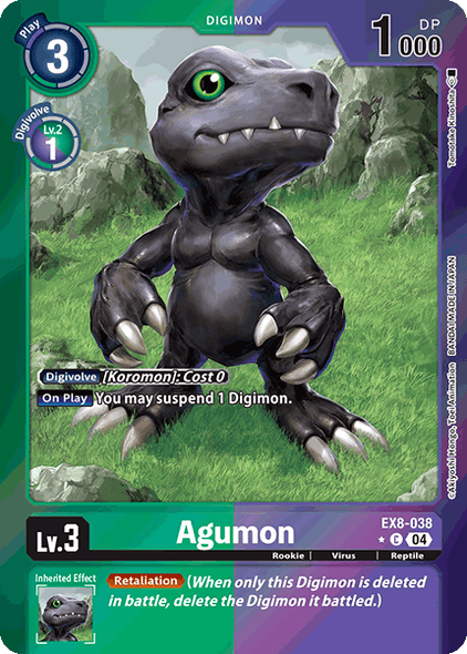 EX08-038, C, Agumon (Foil)