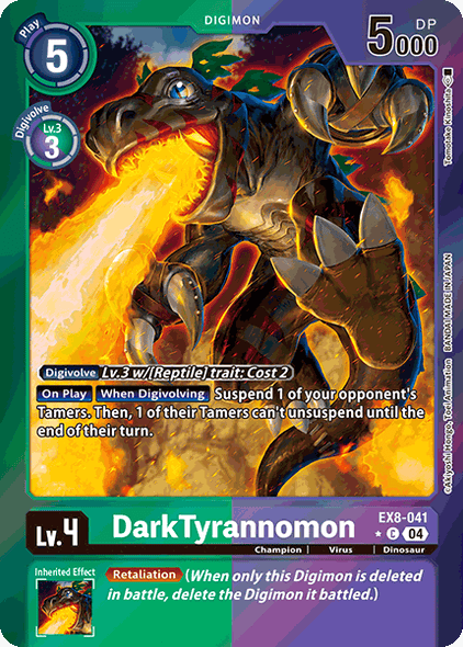 EX08-041, C, DarkTyrannomon (Foil)