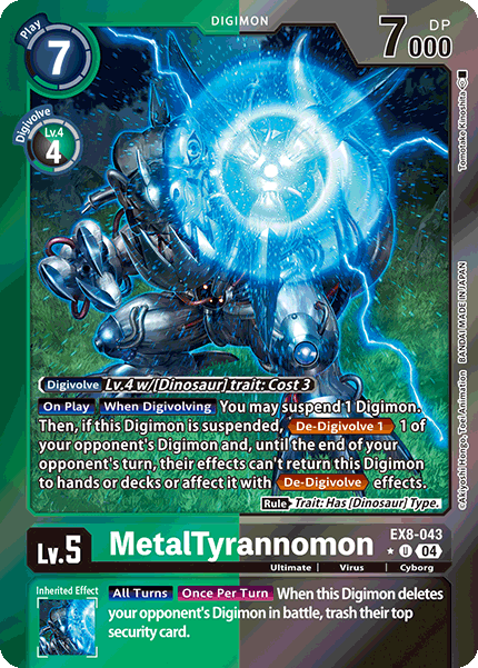 EX08-043, UC, MetalTyrannomon (Foil)