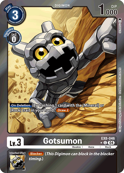 EX08-046, C, Gotsumon (Foil)