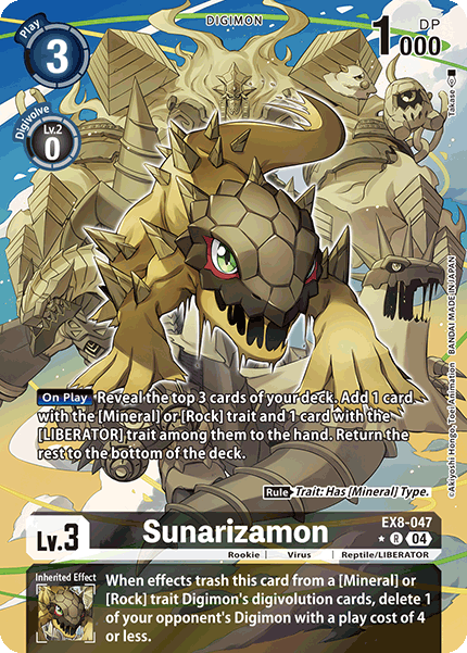 EX08-047, R, Sunarizamon (Alternate Art)