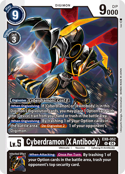 EX08-052, UC, Cyberdramon (X Antibody)