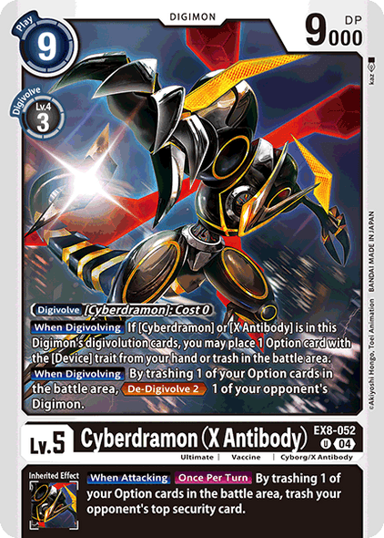 EX08-052, UC, Cyberdramon (X Antibody)