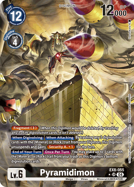 EX08-055, SR, Pyramidimon (Alternate Art)