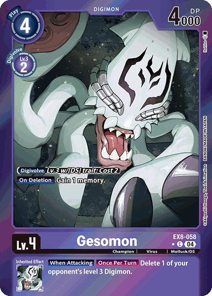 EX08-058, C, Gesomon (Foil)