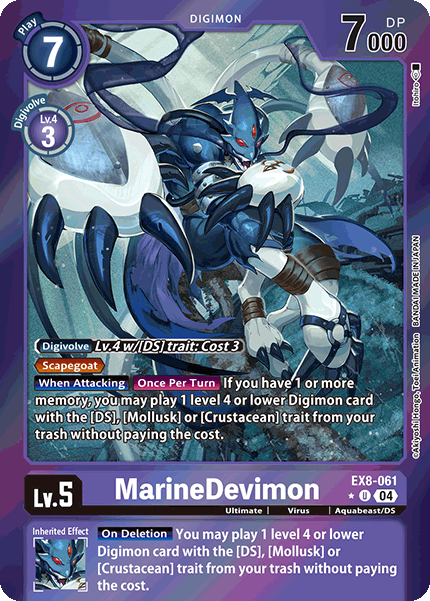 EX08-061, UC, MarineDevimon (Foil)