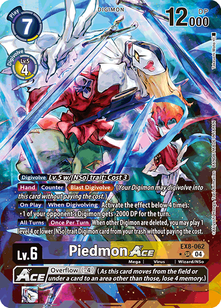 EX08-062, SR, Piedmon ACE (Alternate Art 1 Star)
