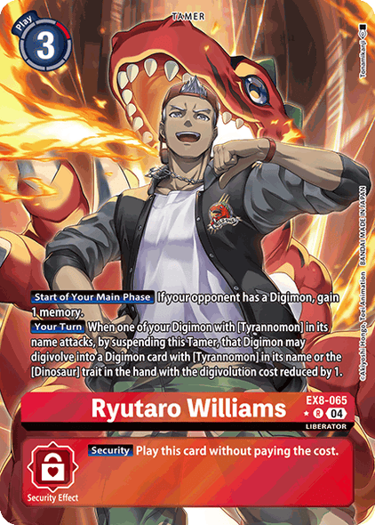 EX08-065, R, Ryutaro Williams (Alternate Art)