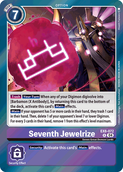 EX08-072, R, Seventh Jewelrize