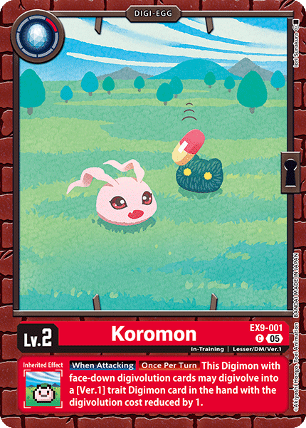 EX09-001, C, Koromon