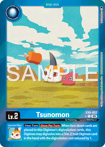 EX09-002, C, Tsunomon (Foil)